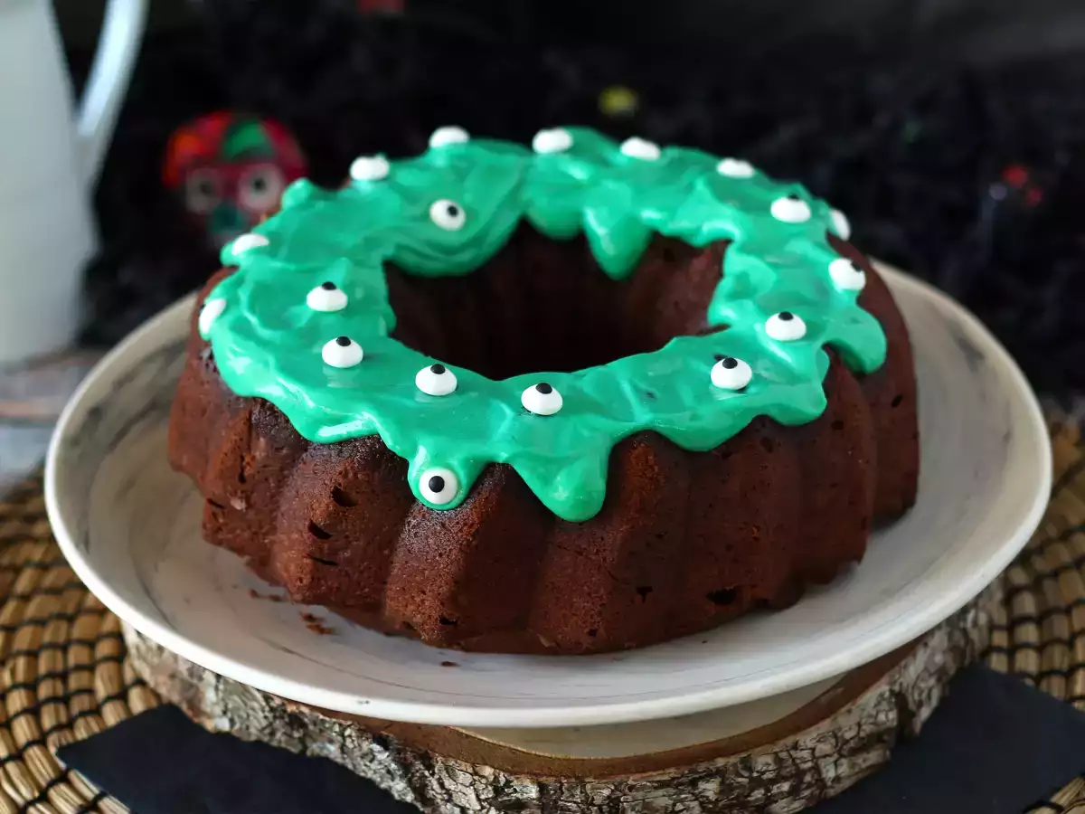 Halloweenkaka med choklad i Bundtform - foto 6