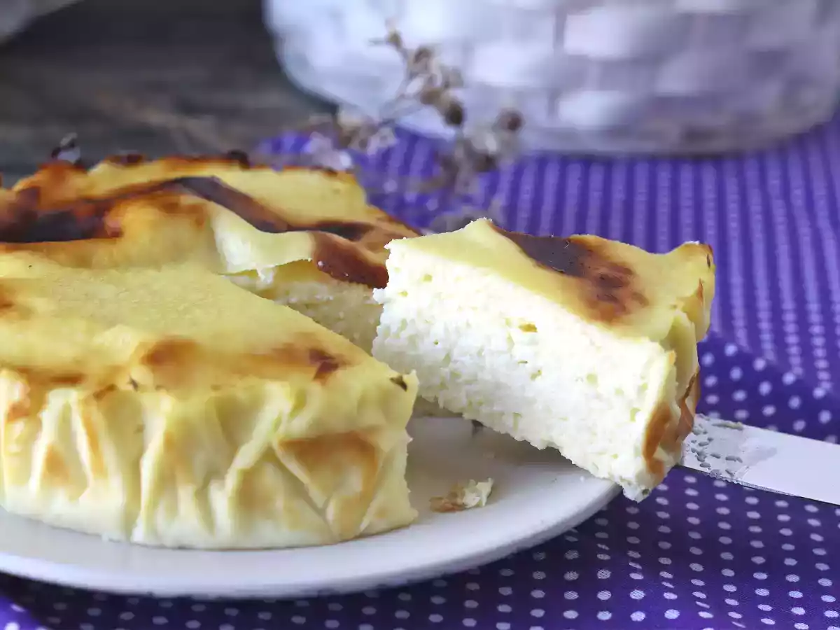Hälsosam cheesecake i en luftfryser - foto 2