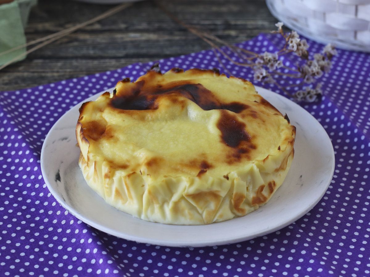 Hälsosam cheesecake i en luftfryser - foto 4