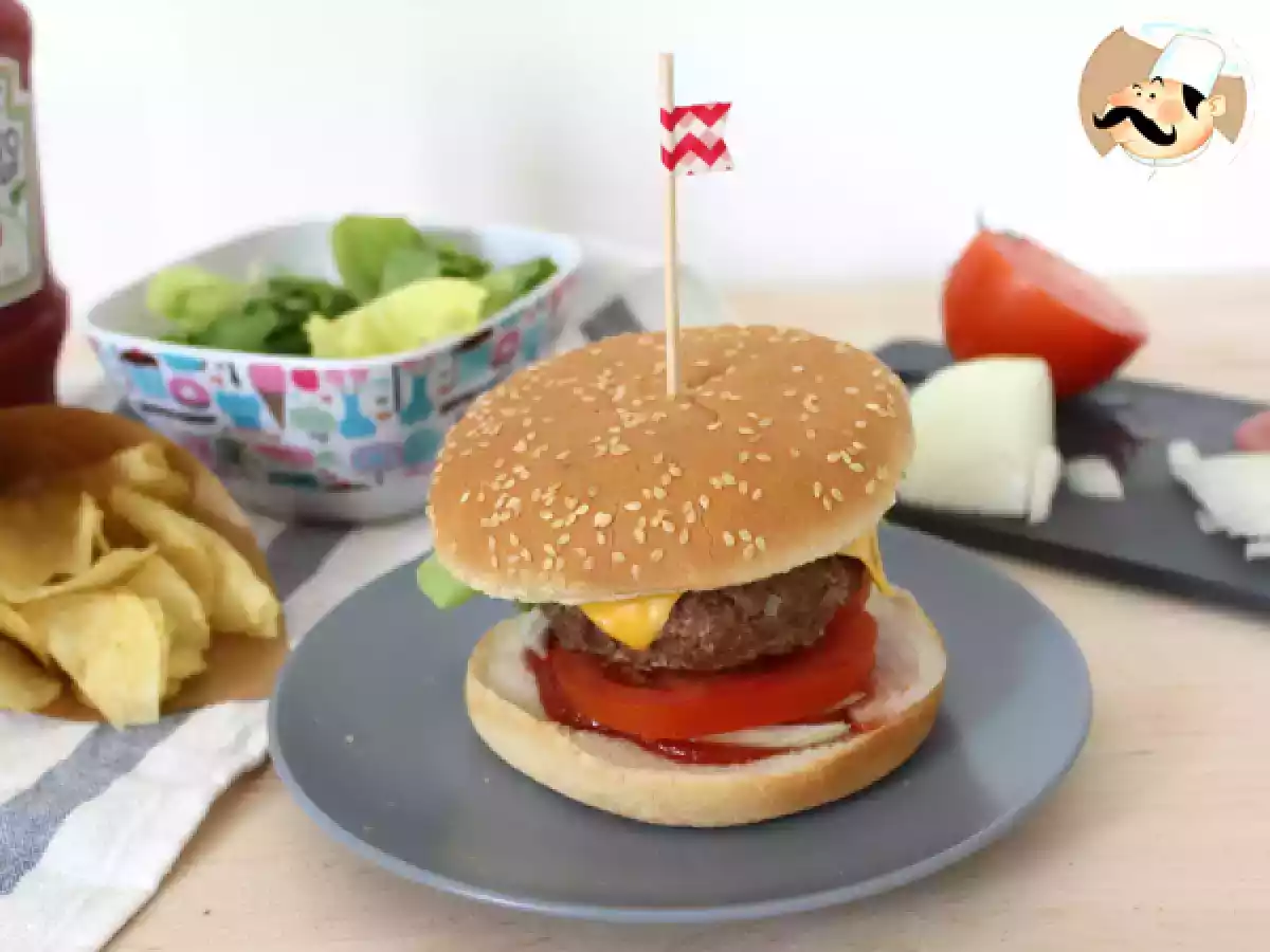 Hamburgare av nötkött