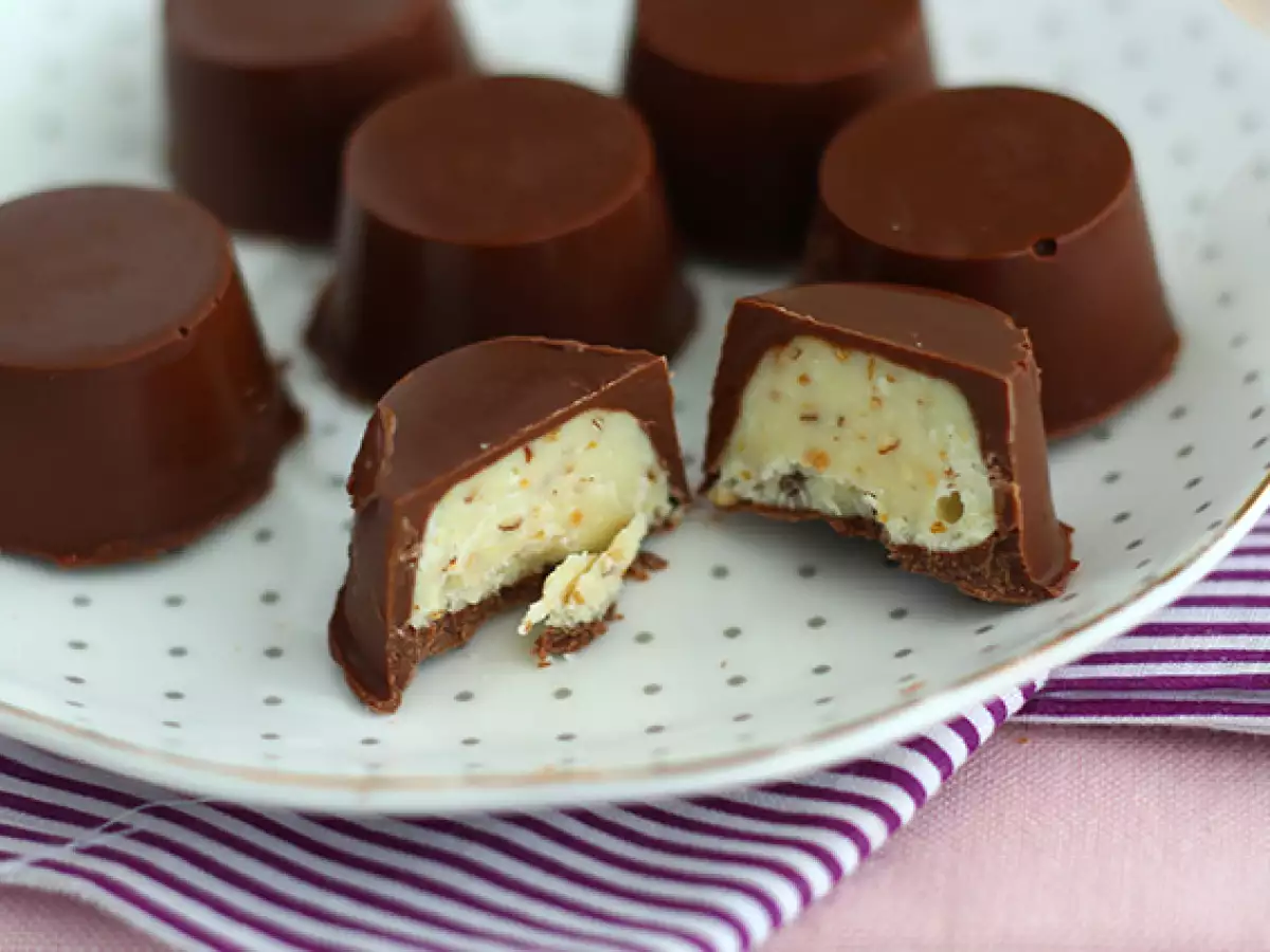 Hemgjorda chokladpraliner i stil med Kinder Schoko-Bons