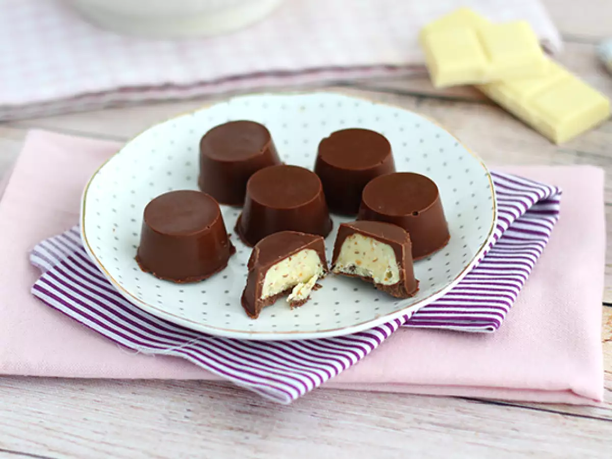 Hemgjorda chokladpraliner i stil med Kinder Schoko-Bons - foto 2