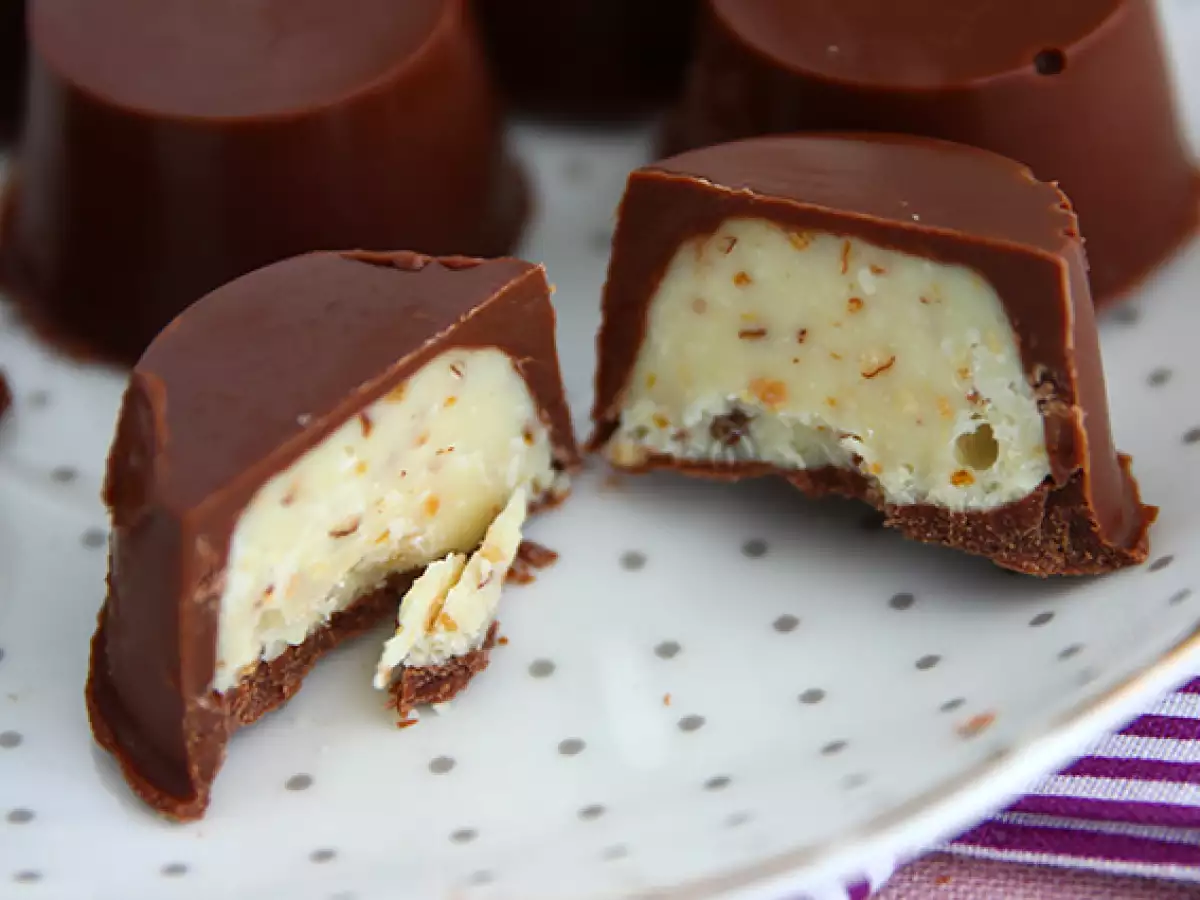 Hemgjorda chokladpraliner i stil med Kinder Schoko-Bons - foto 3
