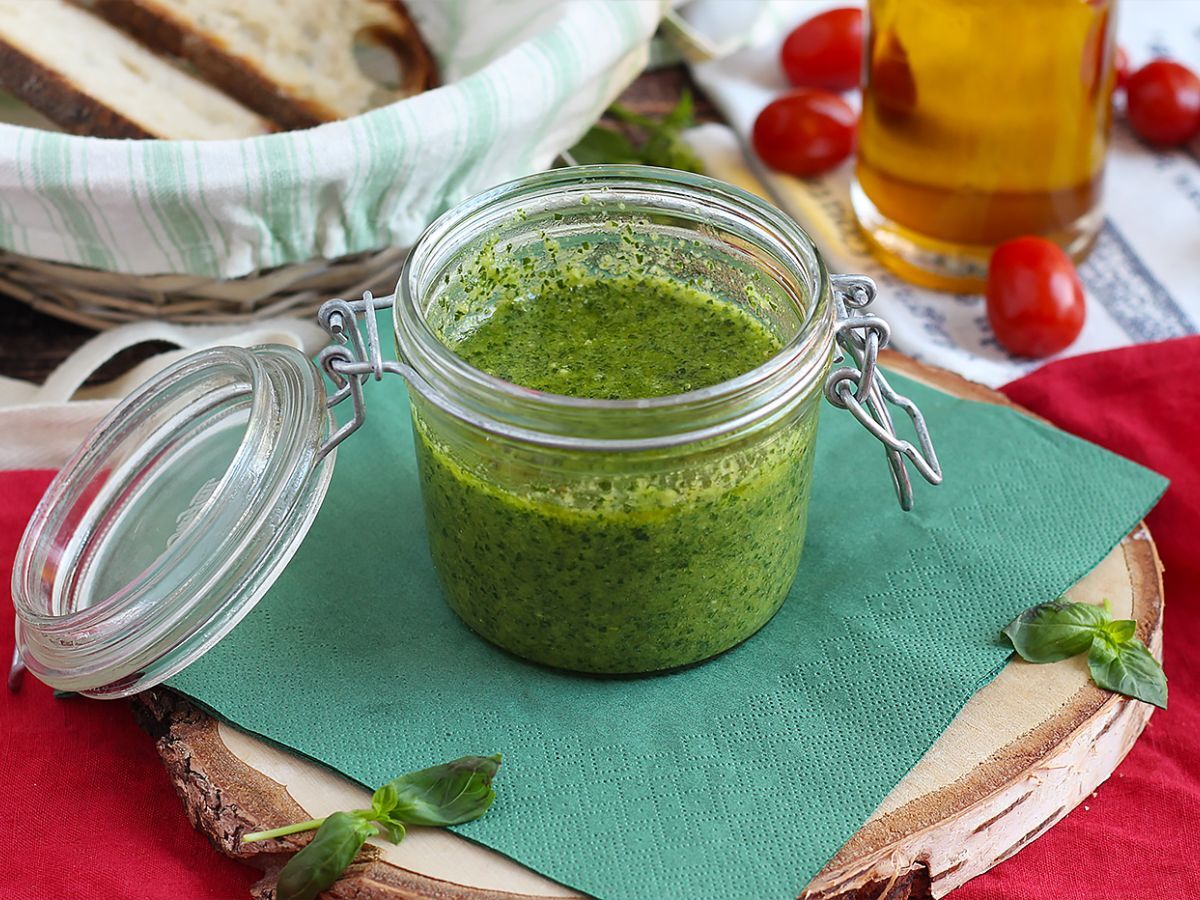 Hemlagad grön pesto - pesto alla genovese - foto 2