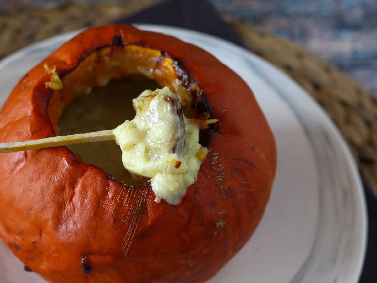 Höstlig Reblochon-fondue i en pumpa! - foto 2