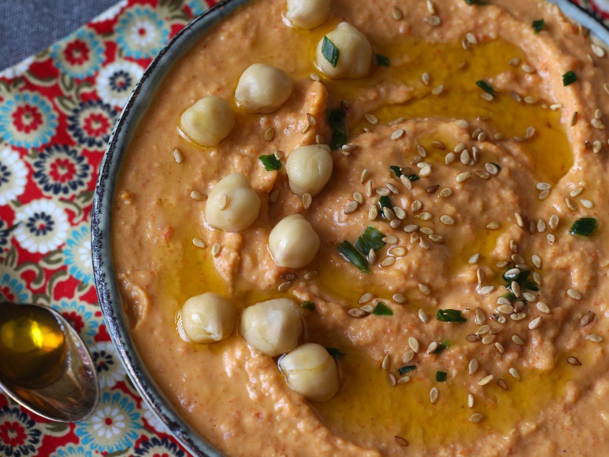 Hummus med röd paprika - foto 4