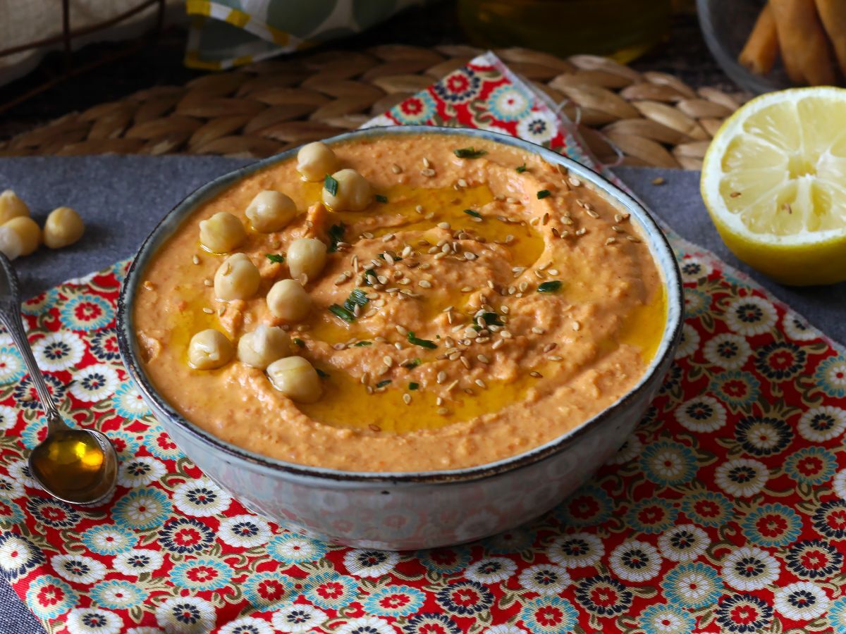 Hummus med röd paprika - foto 5