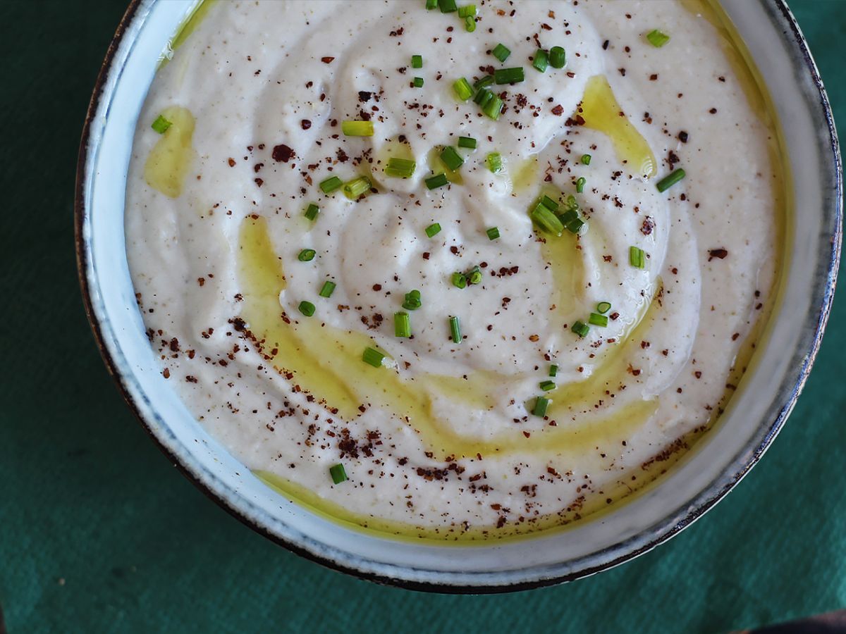 Hummus med vita bönor och kokosmjölk