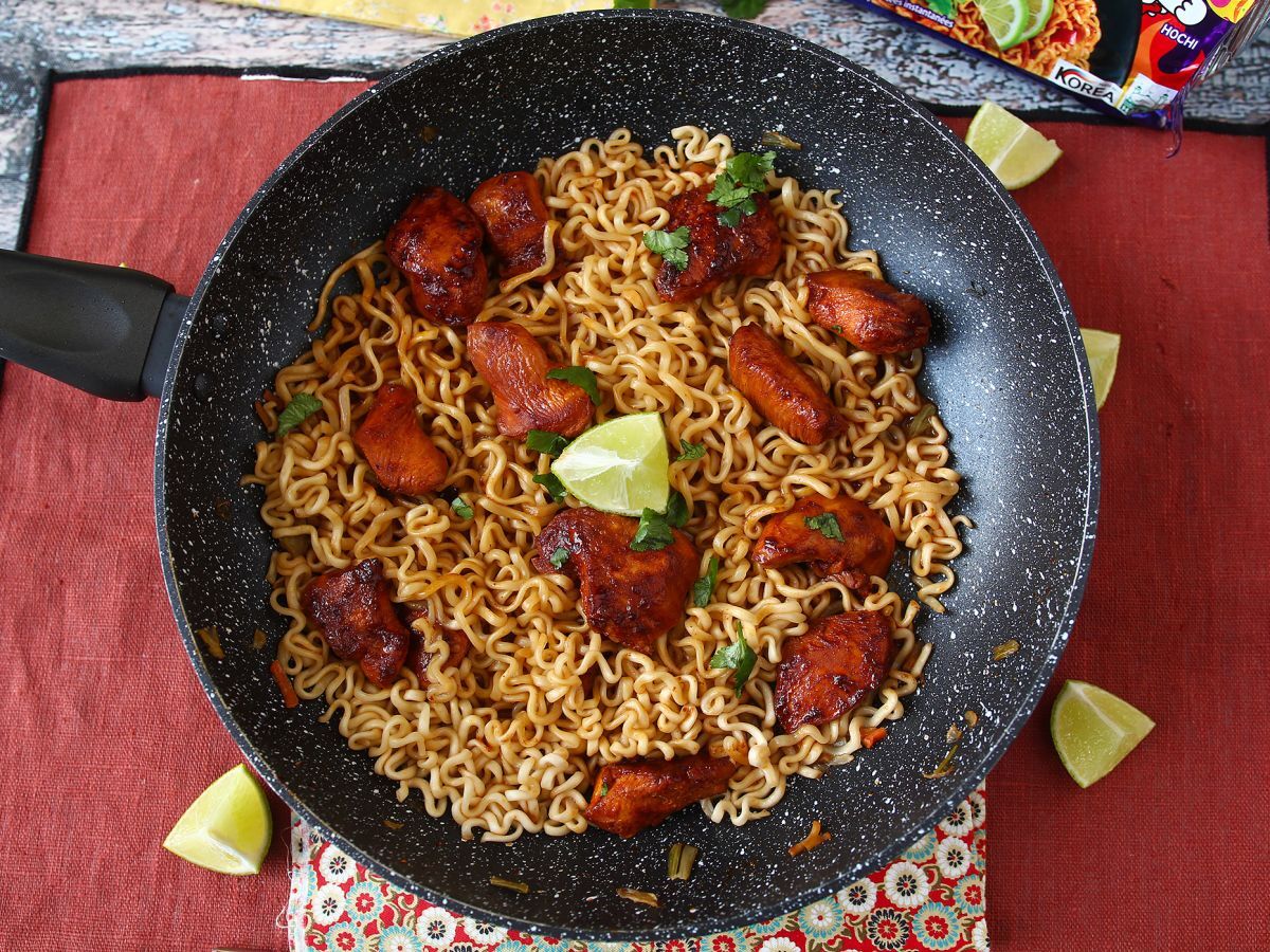 Hur man lagar Buldak Habanero Lime-nudlar, recept med marinerad kyckling! - foto 3
