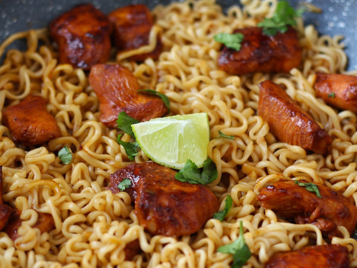 Hur man lagar Buldak Habanero Lime-nudlar, recept med marinerad kyckling! - foto 7