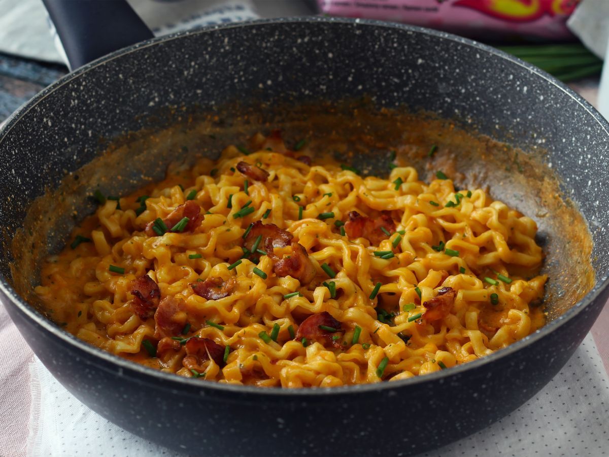 Hur man lagar Buldak-nudlar med carbonara-smak? Den bästa receptet! - foto 5