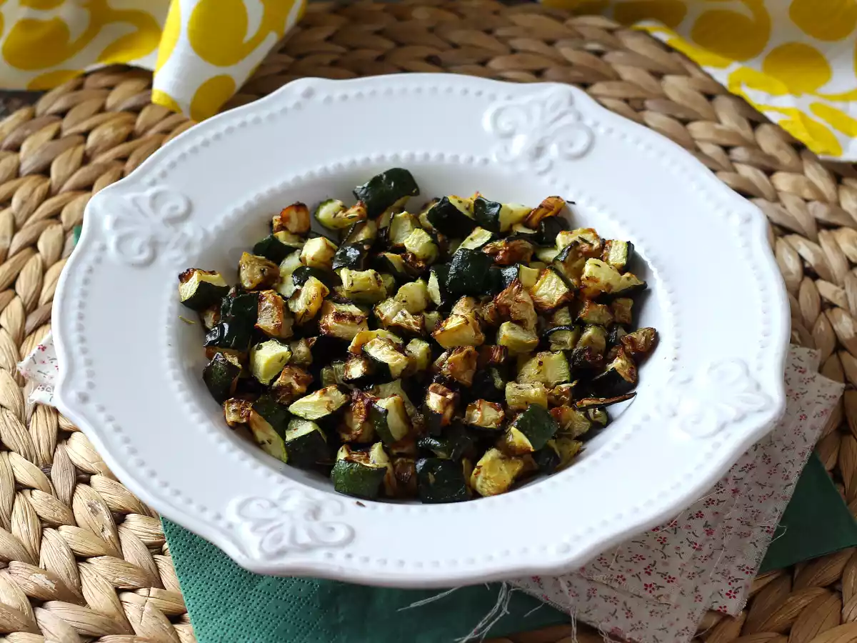 Hur tillagar jag zucchini i Air Fryer? - foto 4