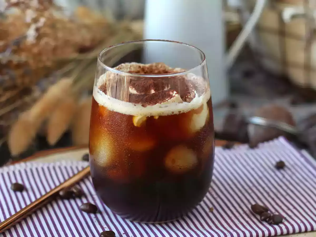 Iskaffe med smak av tiramisu