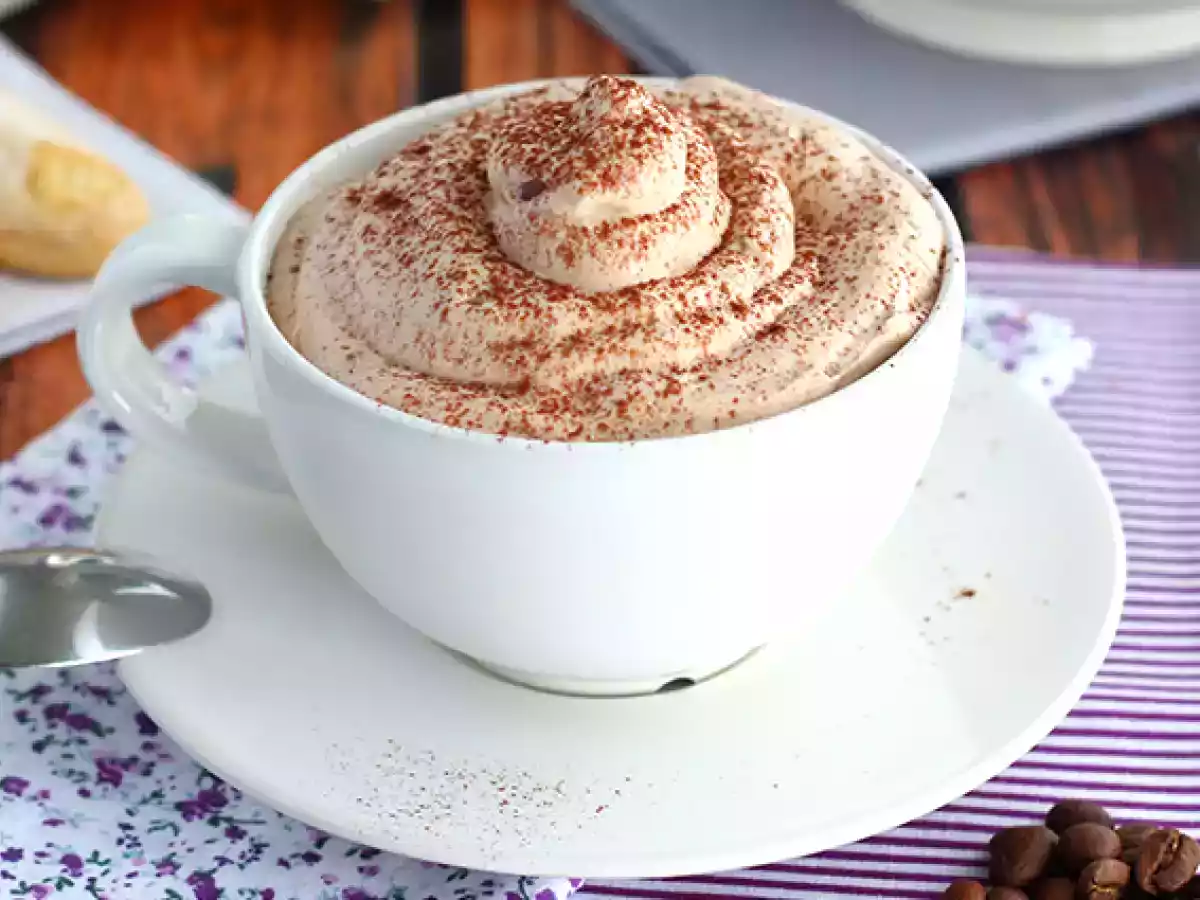 Iskall cappuccino, en utsökt kaffedessert