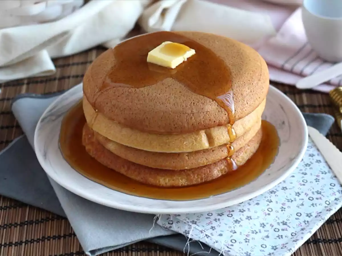 Japanska pannkakor. Fluffiga pannkakor