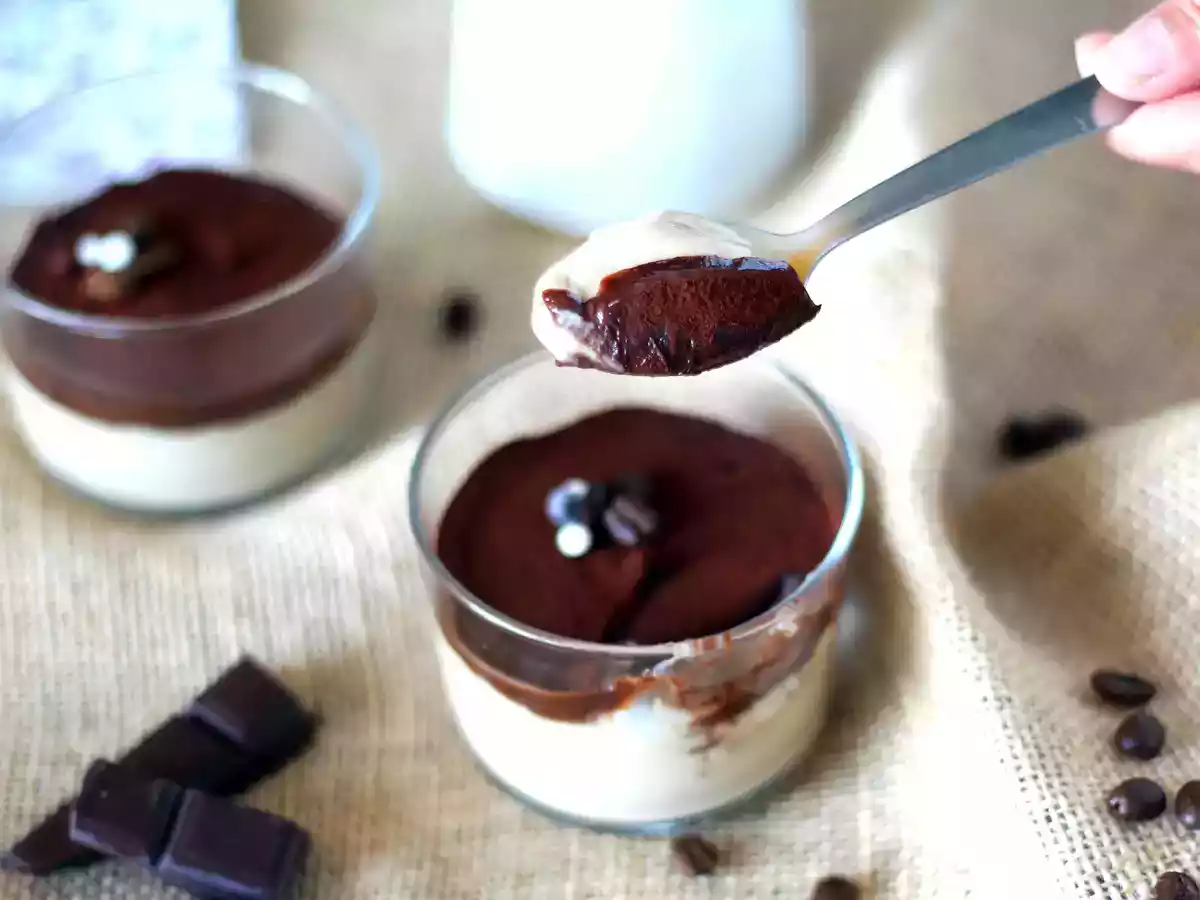 Kaffepudding med ganache och kakao - foto 2