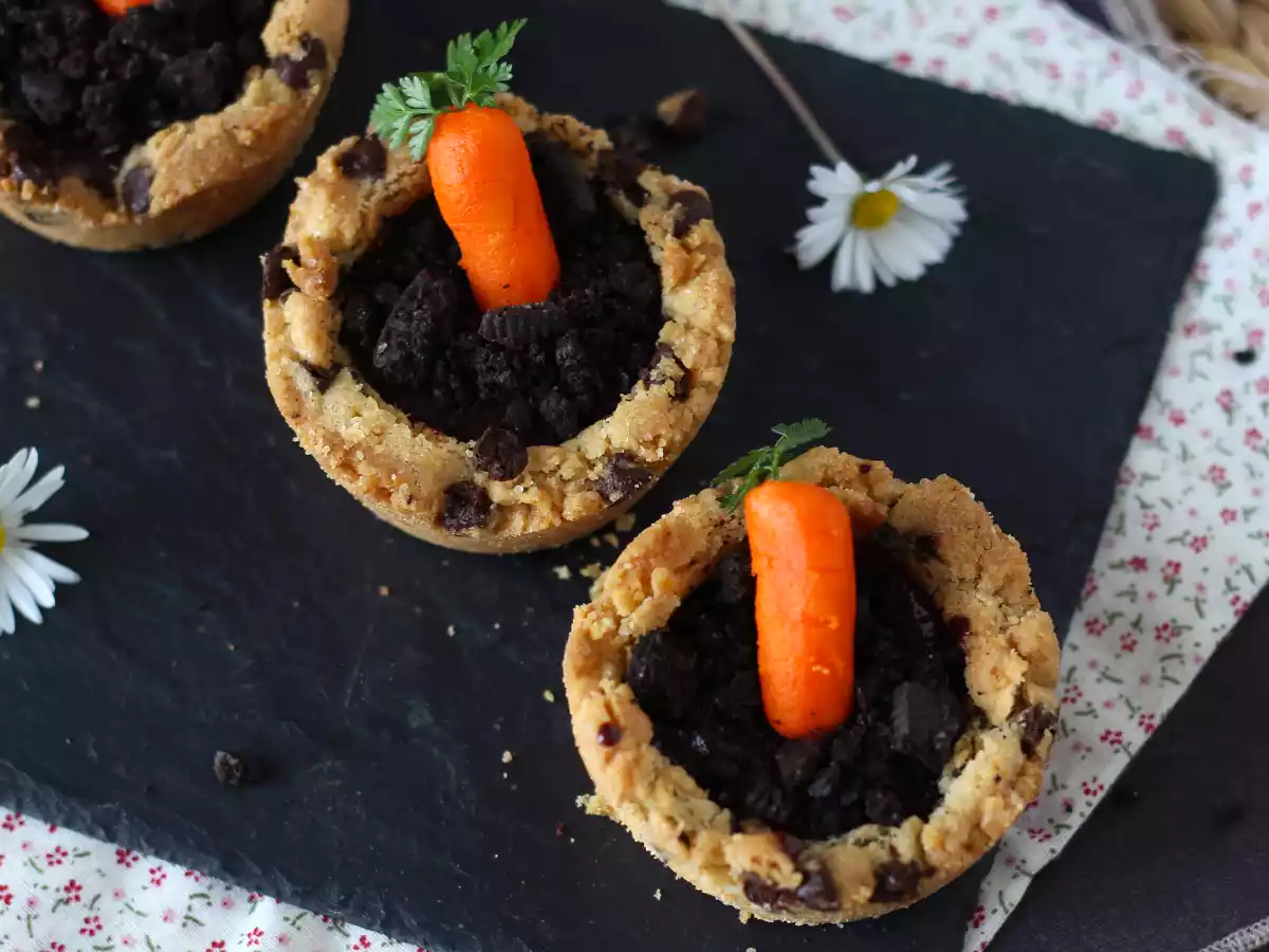 Kakburkar med chokladganache i morotsstil - foto 4
