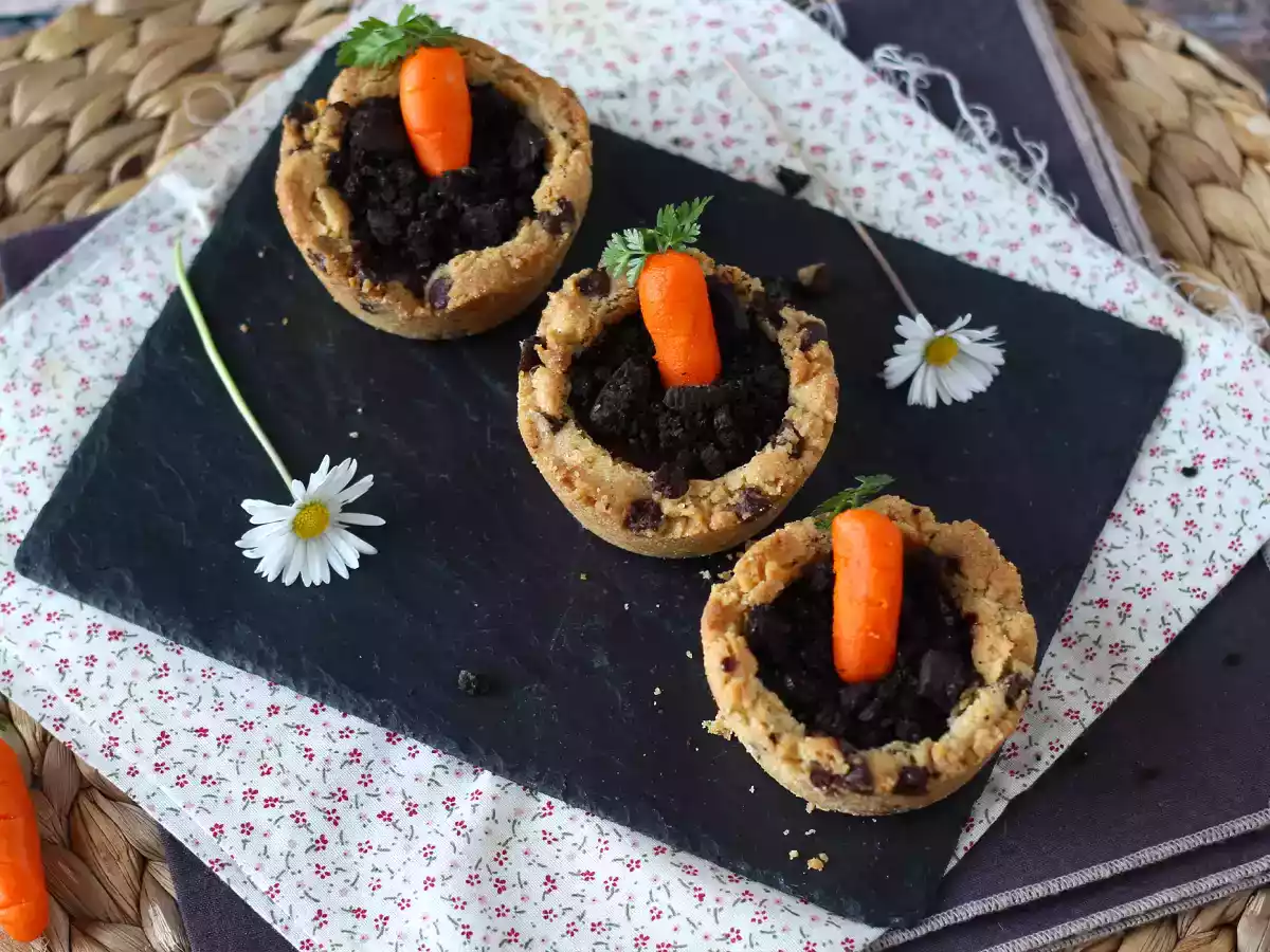 Kakburkar med chokladganache i morotsstil - foto 5