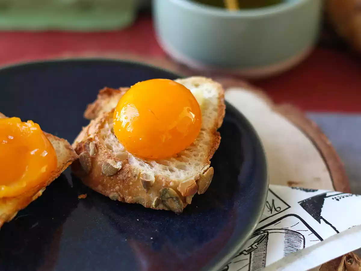 Kanderade äggulor att breda med Air Fryer - foto 4
