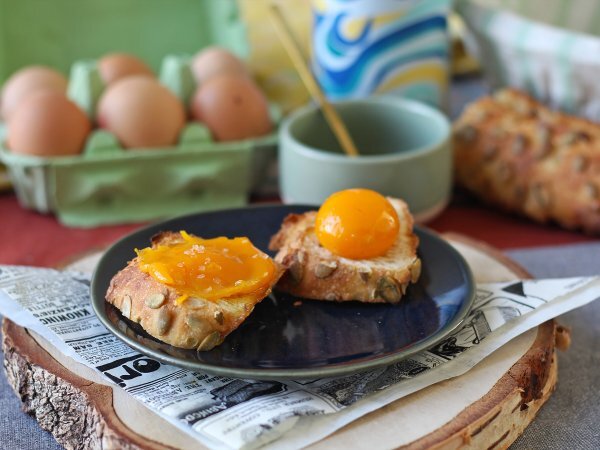 Kanderade äggulor att breda med Air Fryer - foto 7
