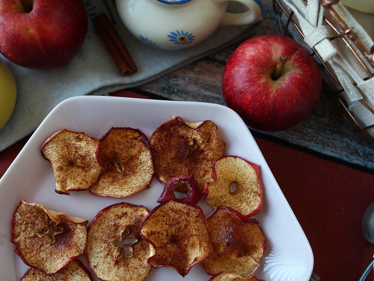 Kanel- och äppelchips med Air Fryer - foto 2