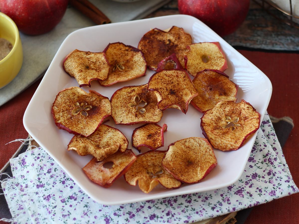 Kanel- och äppelchips med Air Fryer - foto 4
