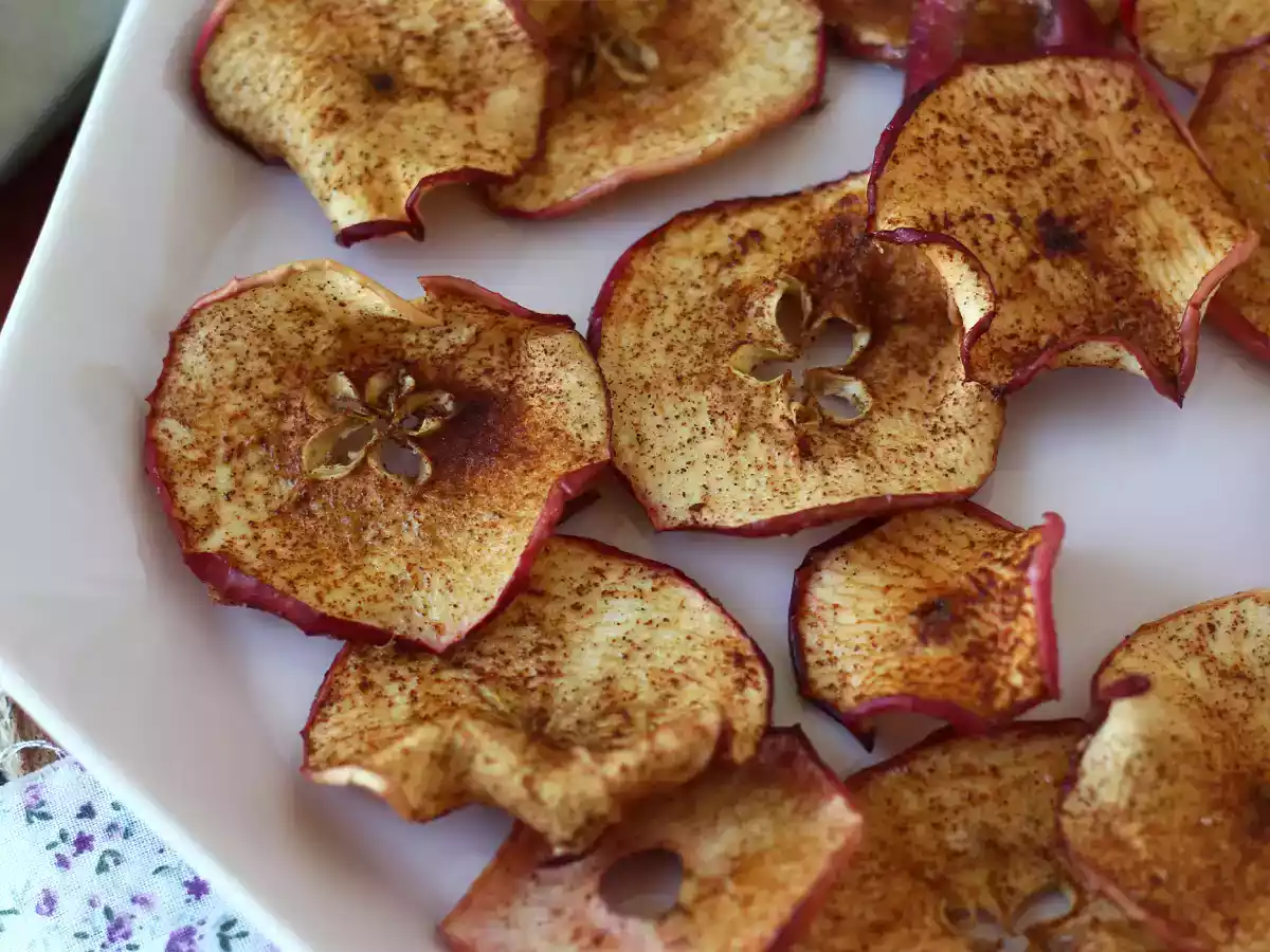 Kanel- och äppelchips med Air Fryer - foto 5