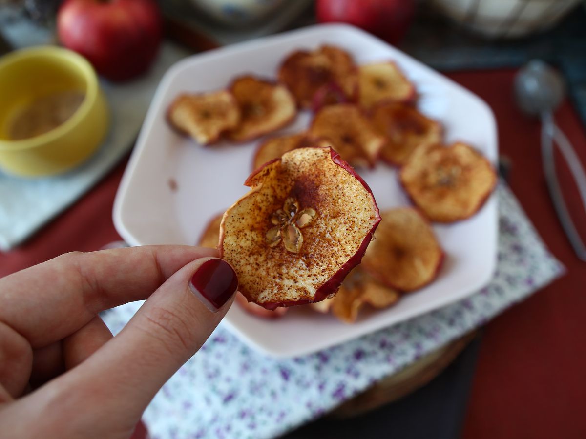 Kanel- och äppelchips med Air Fryer - foto 6