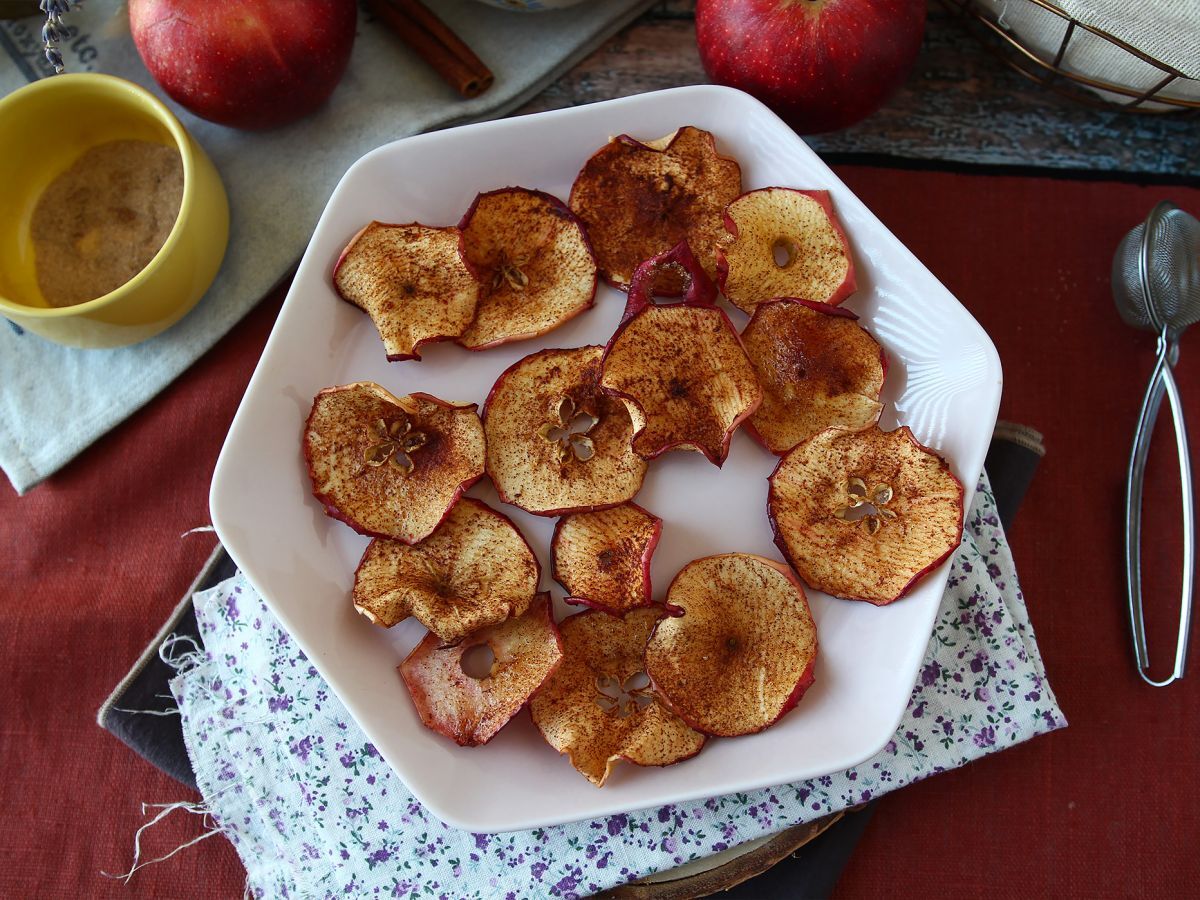 Kanel- och äppelchips med Air Fryer - foto 7