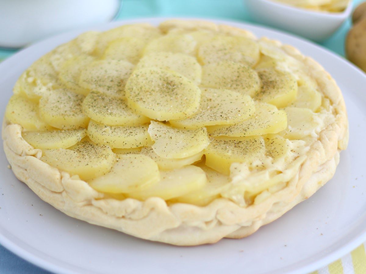 Kantarellpotatis Tarte Tatin