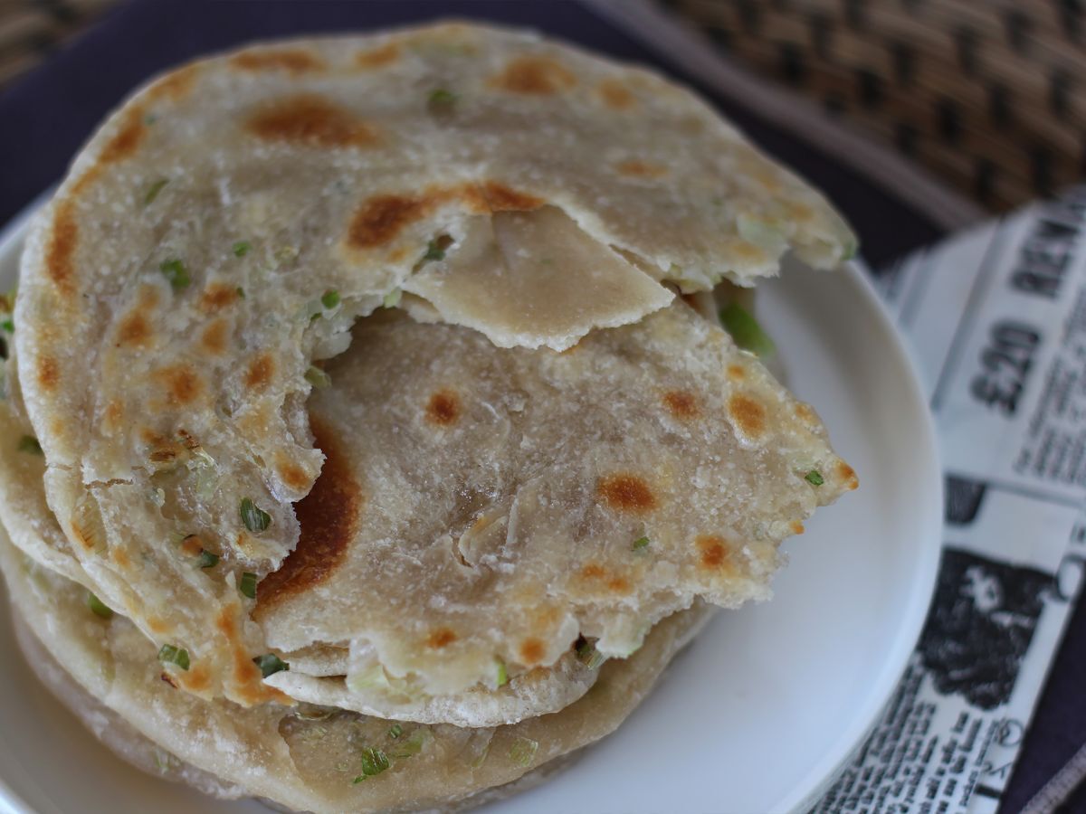 Kinesiska pannkakor med salladslök - Scallionpannkakor - foto 2