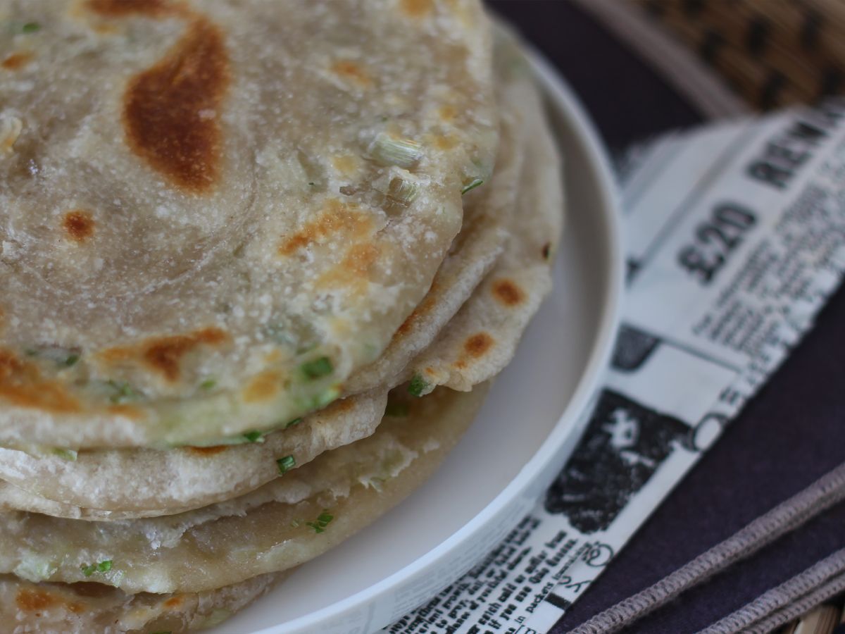 Kinesiska pannkakor med salladslök - Scallionpannkakor - foto 4