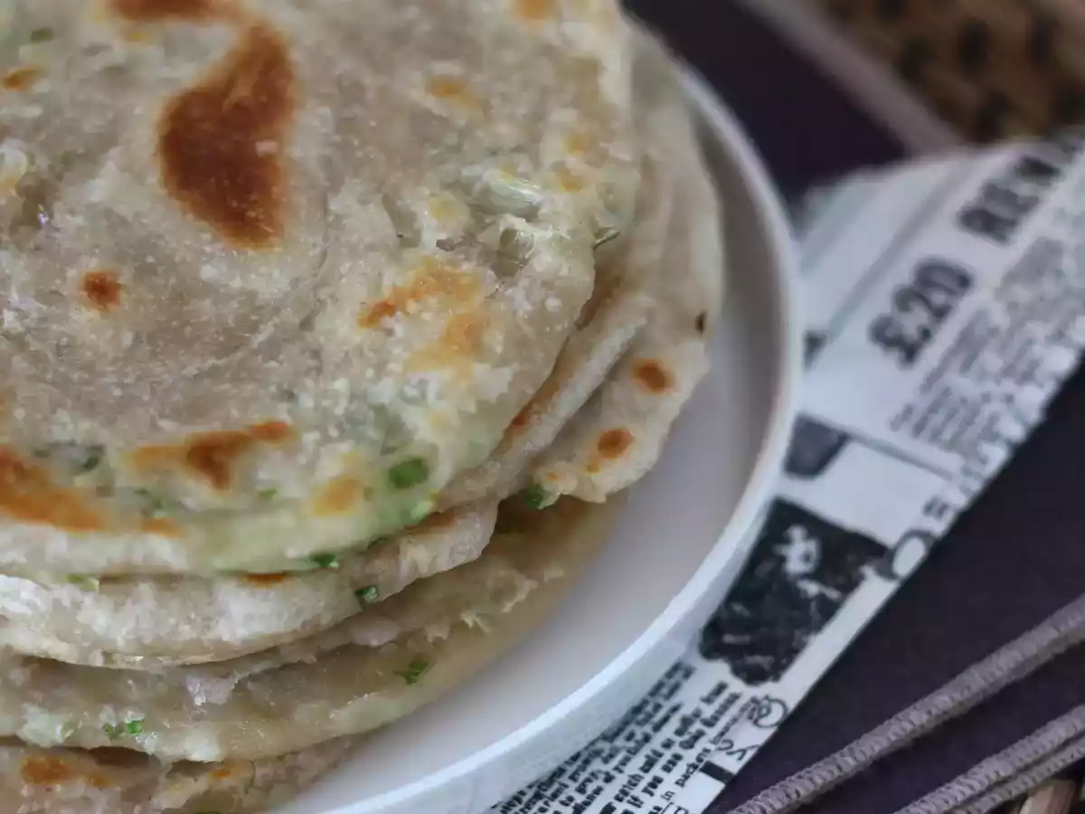 Kinesiska pannkakor med salladslök - Scallionpannkakor - foto 4