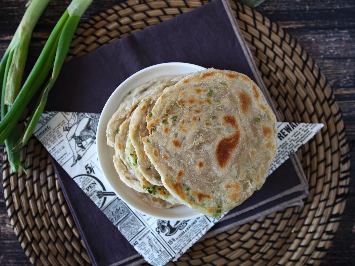 Kinesiska pannkakor med salladslök - Scallionpannkakor - foto 5