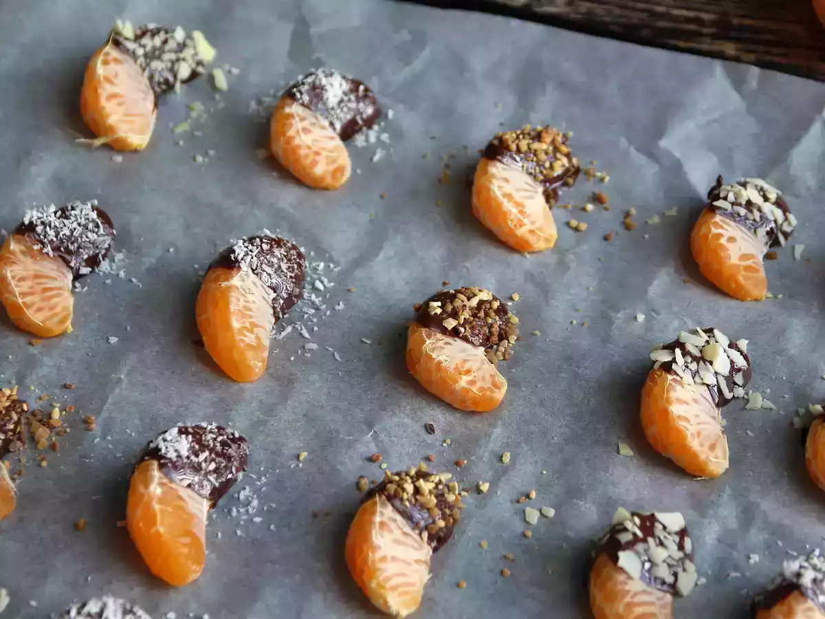 Klementiner med choklad: en snabb dessert som är fräsch och utsökt!