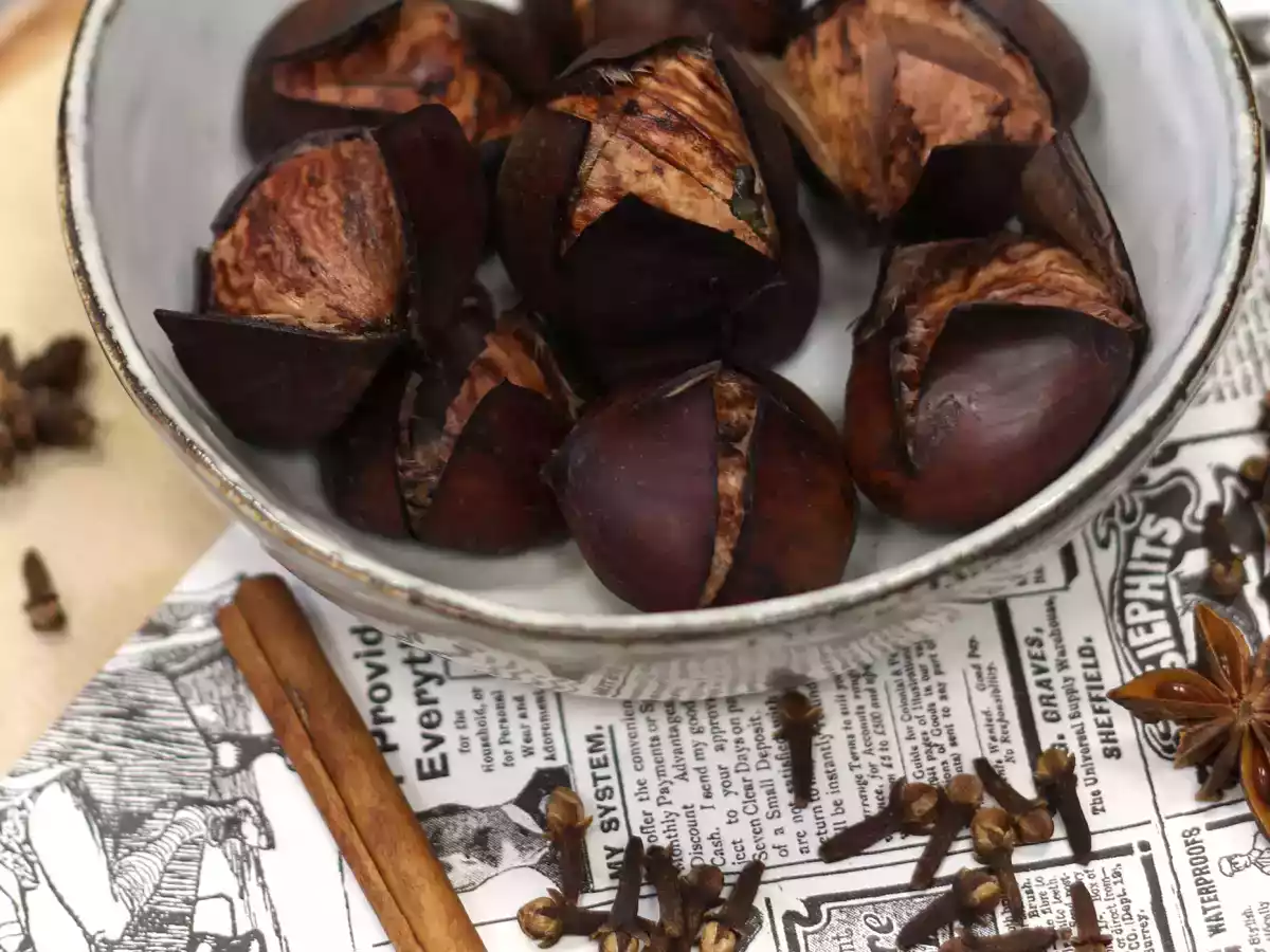 Kokta kastanjer, recept och tillagningstid - foto 3