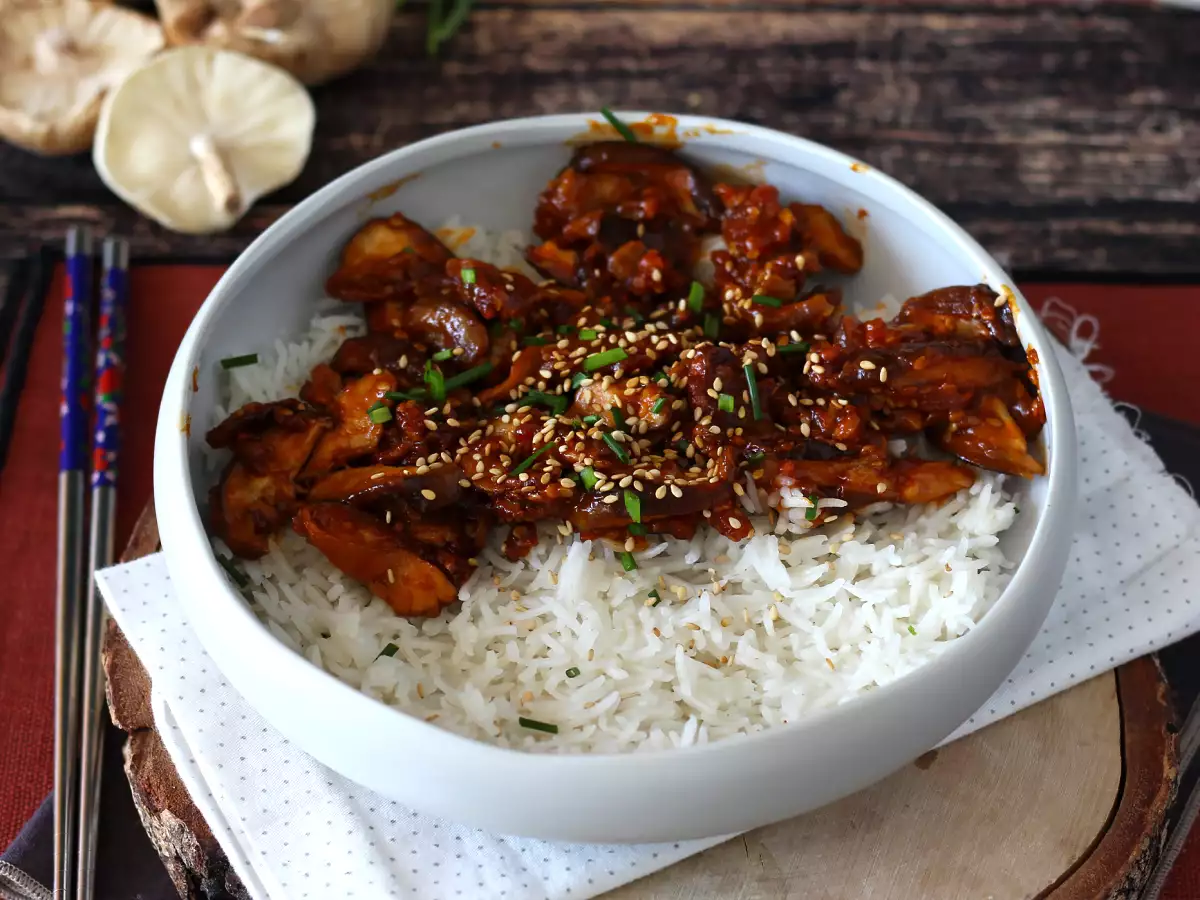 Koreanska shiitakesvampar med gochujang - foto 2