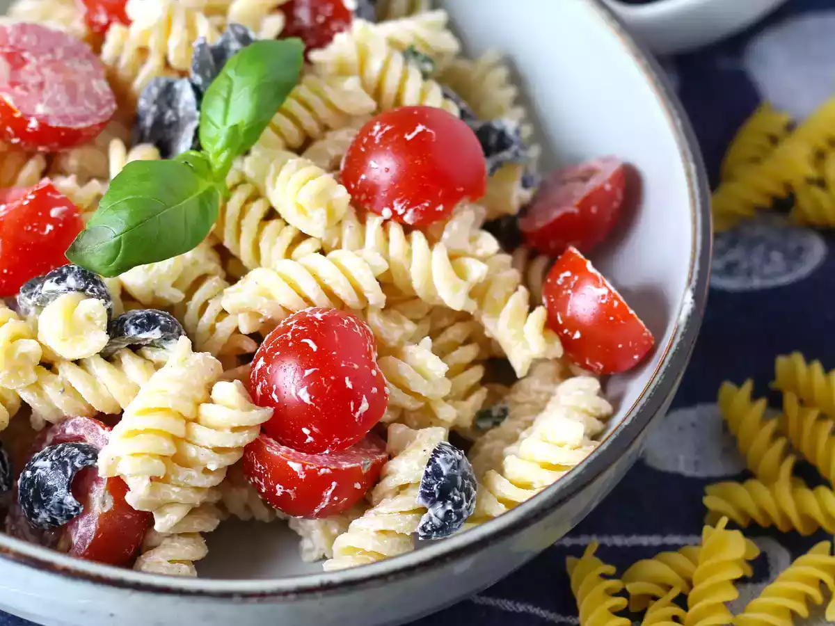 Krämig kall pasta, klar på mindre än 10 minuter! - foto 4