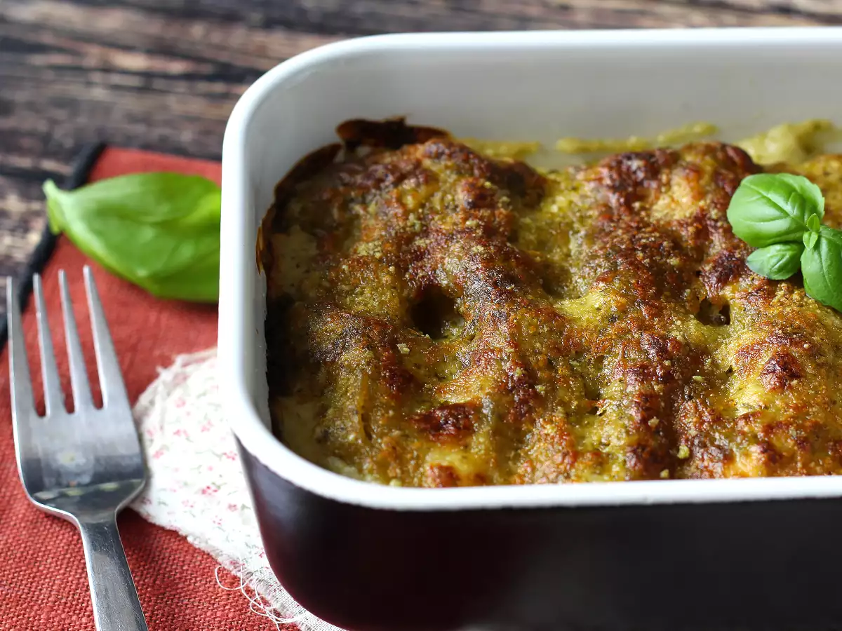 Krämig pesto cannelloni au gratin: det enkla och välsmakande receptet - foto 4