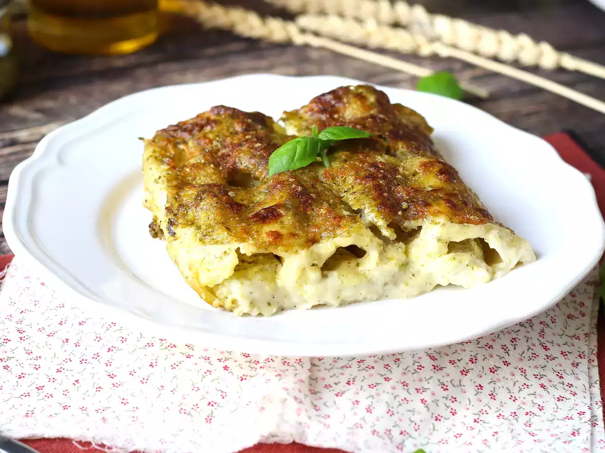 Krämig pesto cannelloni au gratin: det enkla och välsmakande receptet - foto 5