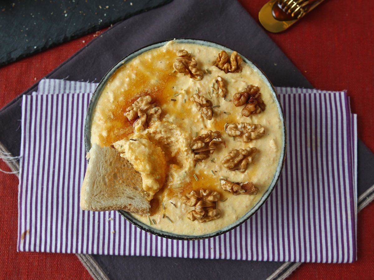 Krämig pumpa- och fetaostpaté med en touch av honung - foto 4