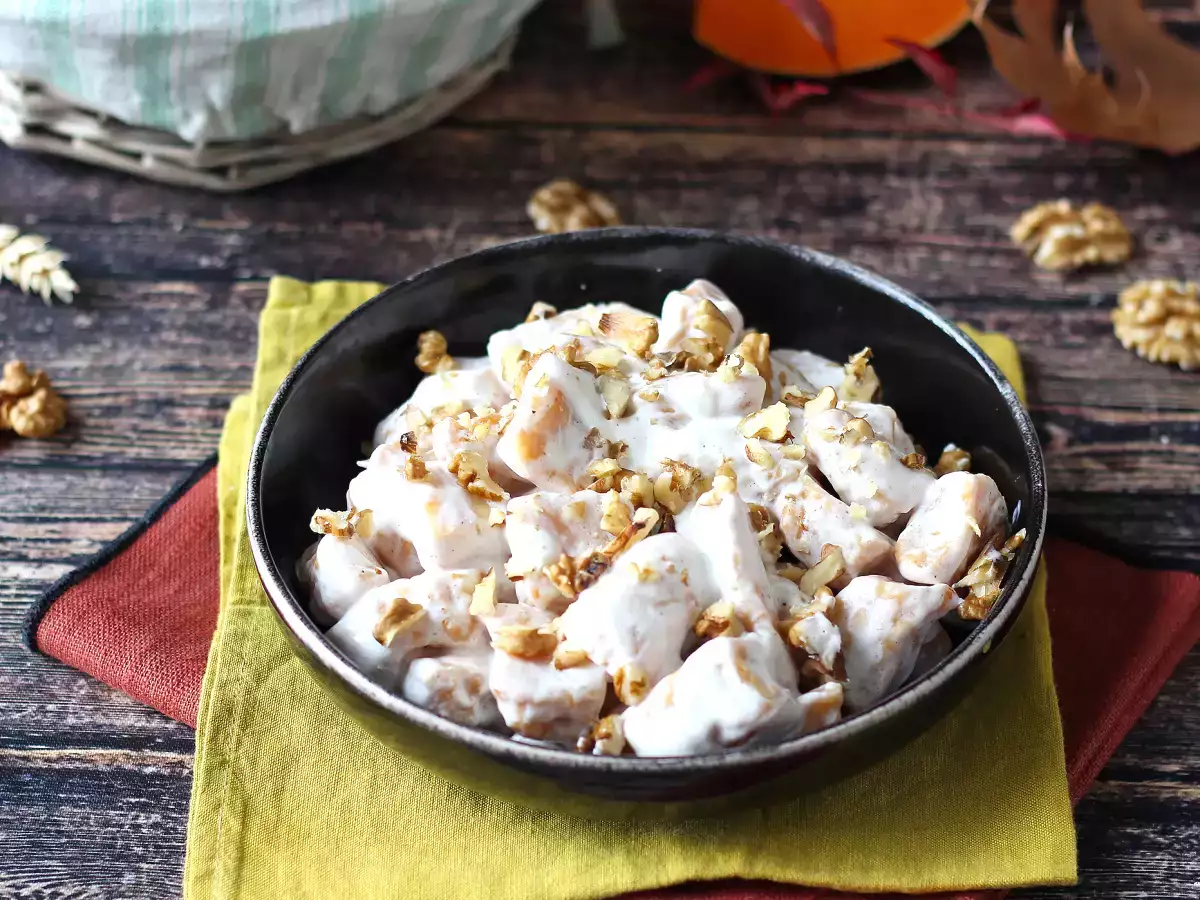 Krämig pumpagnocchi med Philadelphia och krispiga valnötter - foto 3