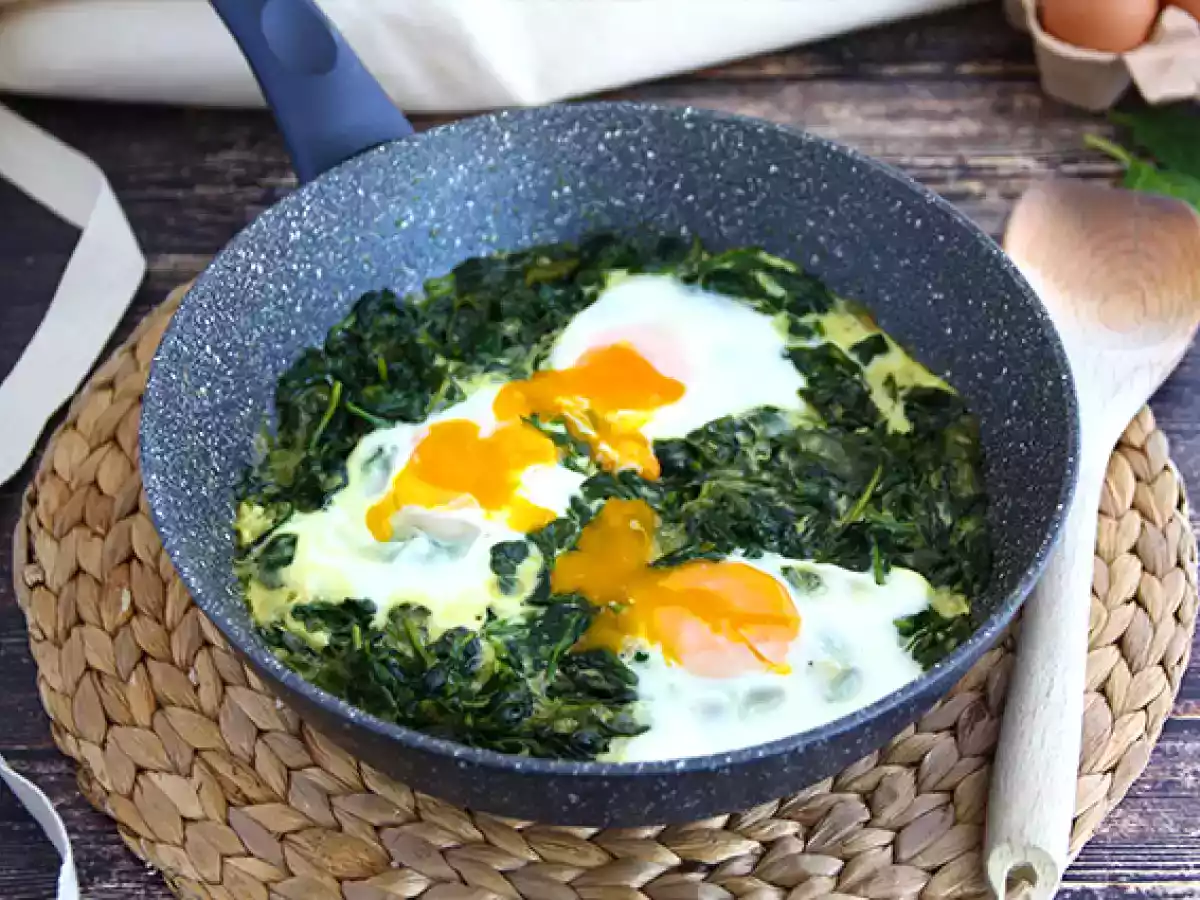 Krämig spenat och ägg