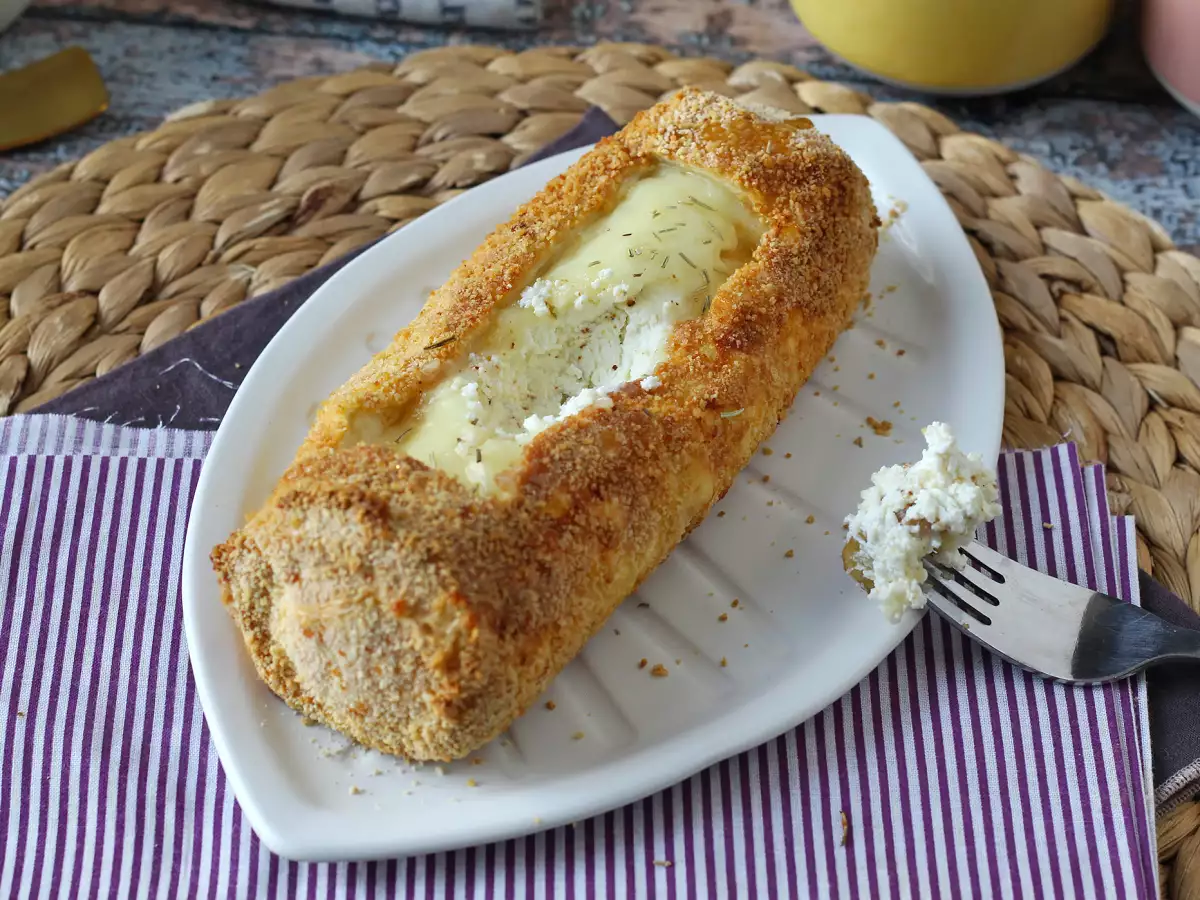Krispig och krämig panerad getostrulle i airfryer – ren och skär njutning! - foto 5