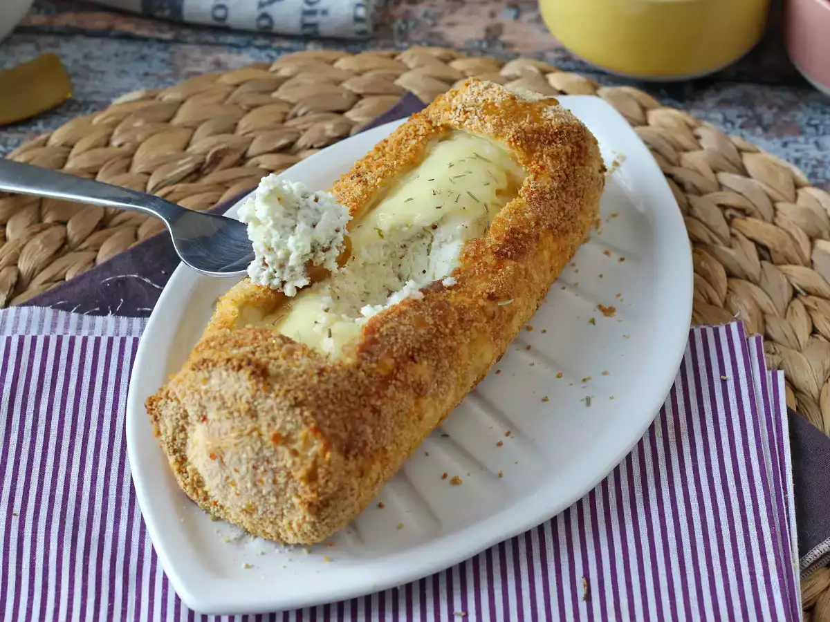 Krispig och krämig panerad getostrulle i airfryer – ren och skär njutning! - foto 7