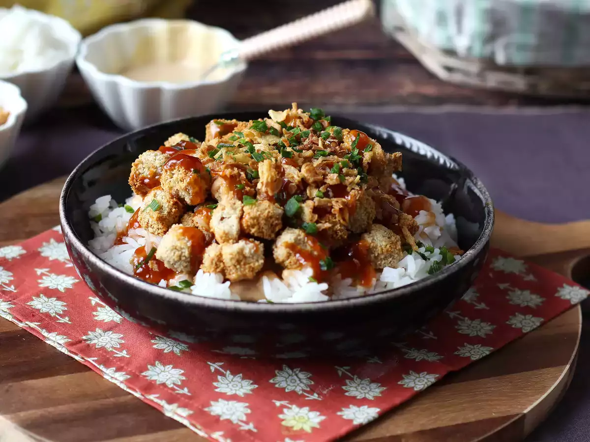 Krispig tofu – den vegetariska varianten av krispig kyckling - foto 2