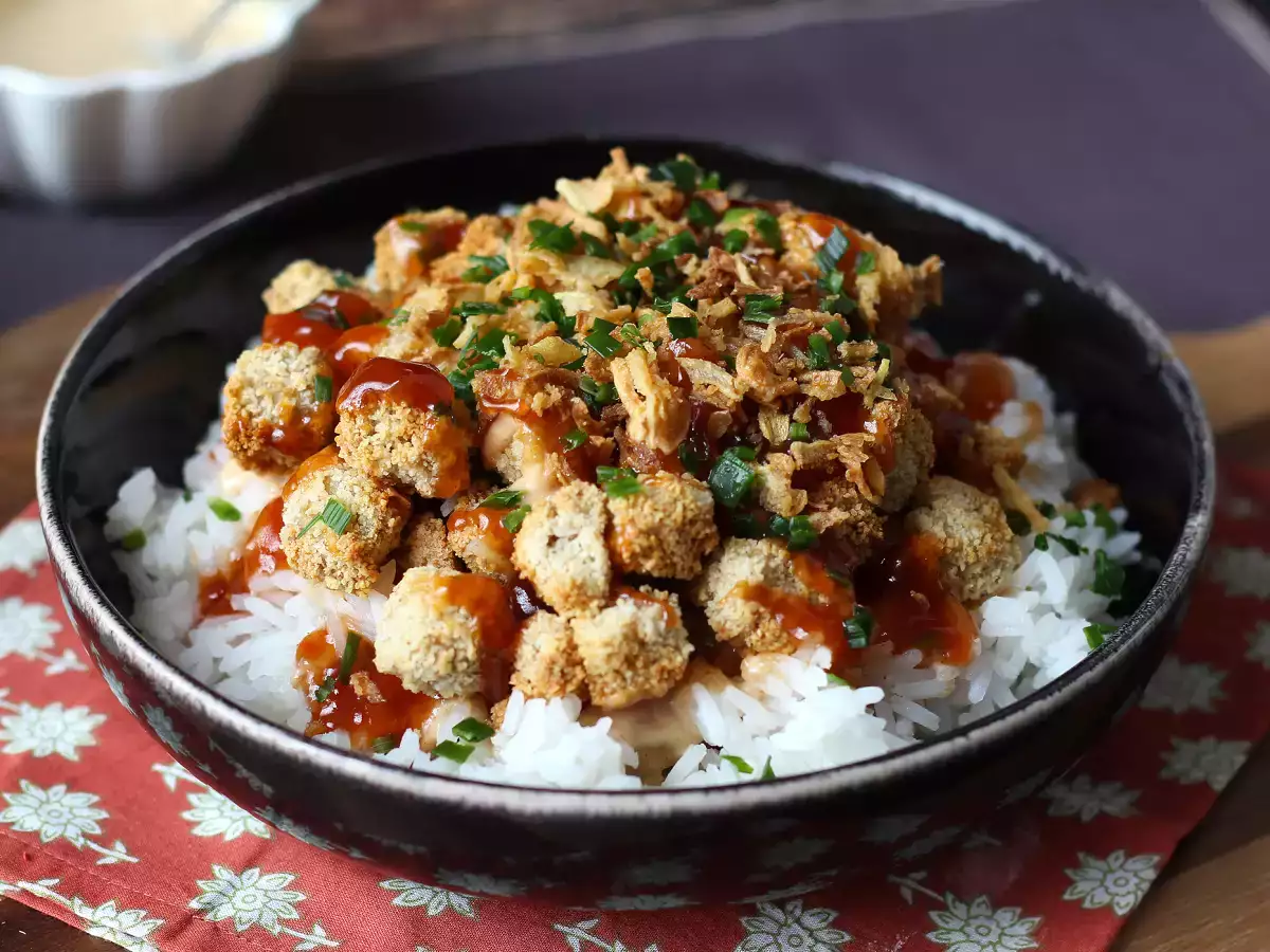 Krispig tofu – den vegetariska varianten av krispig kyckling - foto 3