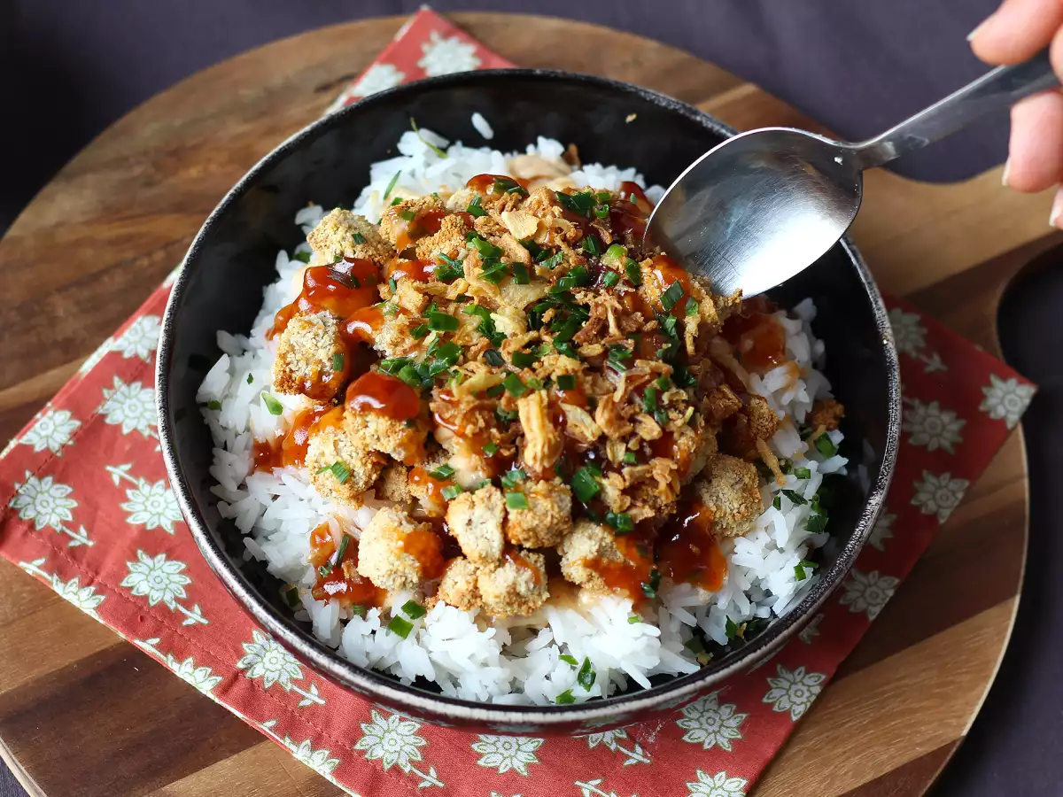 Krispig tofu – den vegetariska varianten av krispig kyckling - foto 4