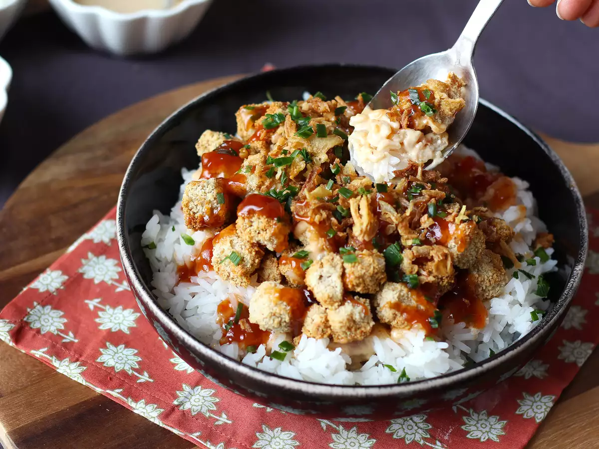 Krispig tofu – den vegetariska varianten av krispig kyckling - foto 5