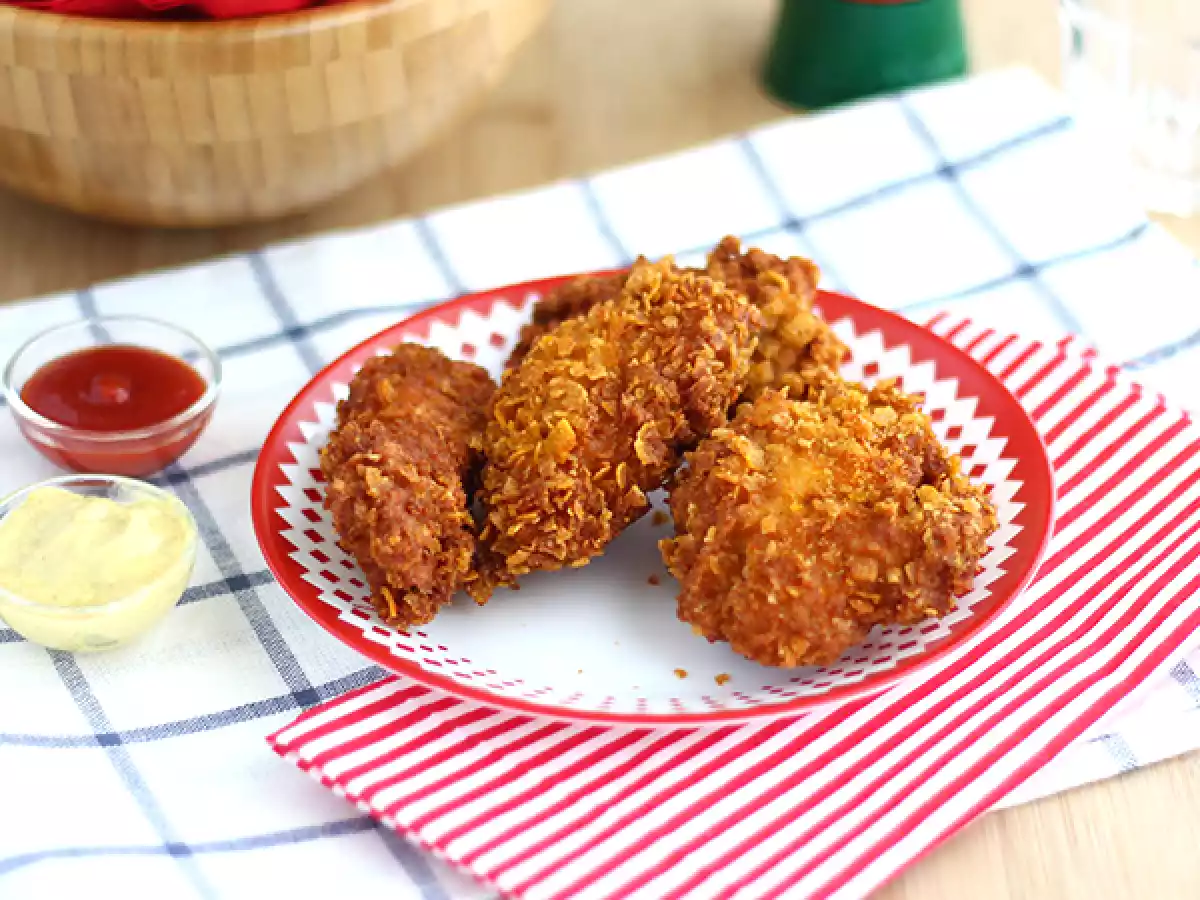 Krispiga kycklingtenders som på KFC